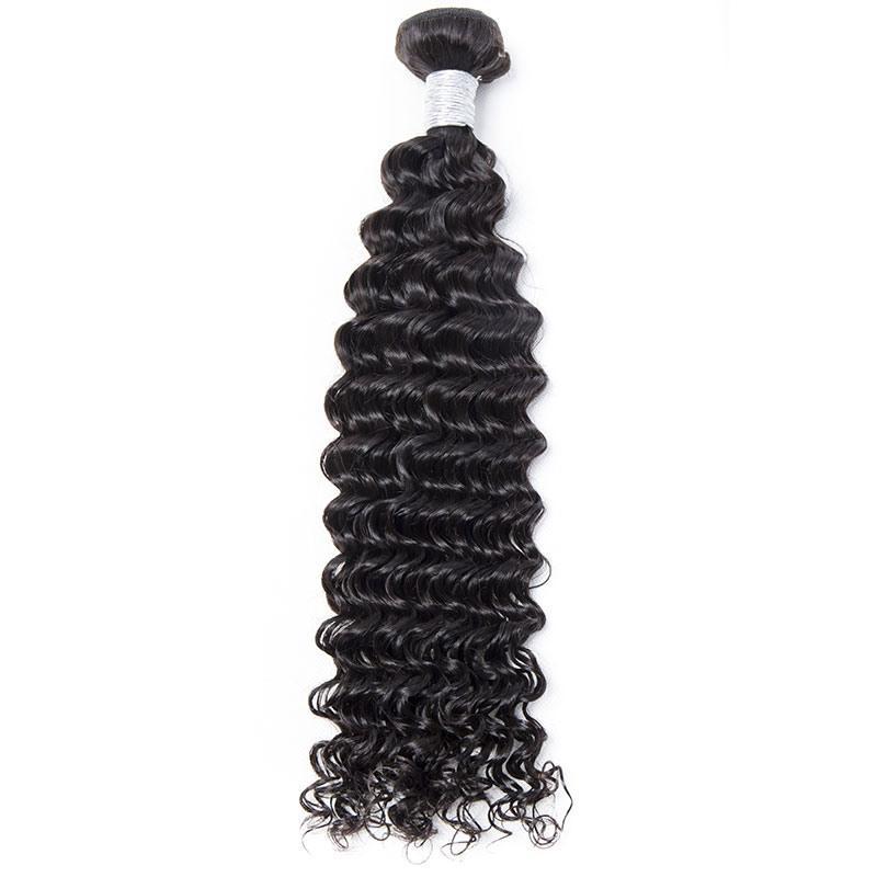 Malaysian Curly Weave Human Hair Extension Virgin Remy Hair 1 Bundle Deal On Sale