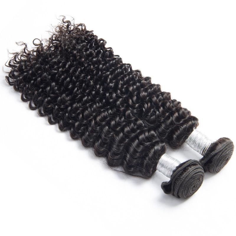 Malaysian Curly Weave Human Hair Extension Virgin Remy Hair 1 Bundle D ...