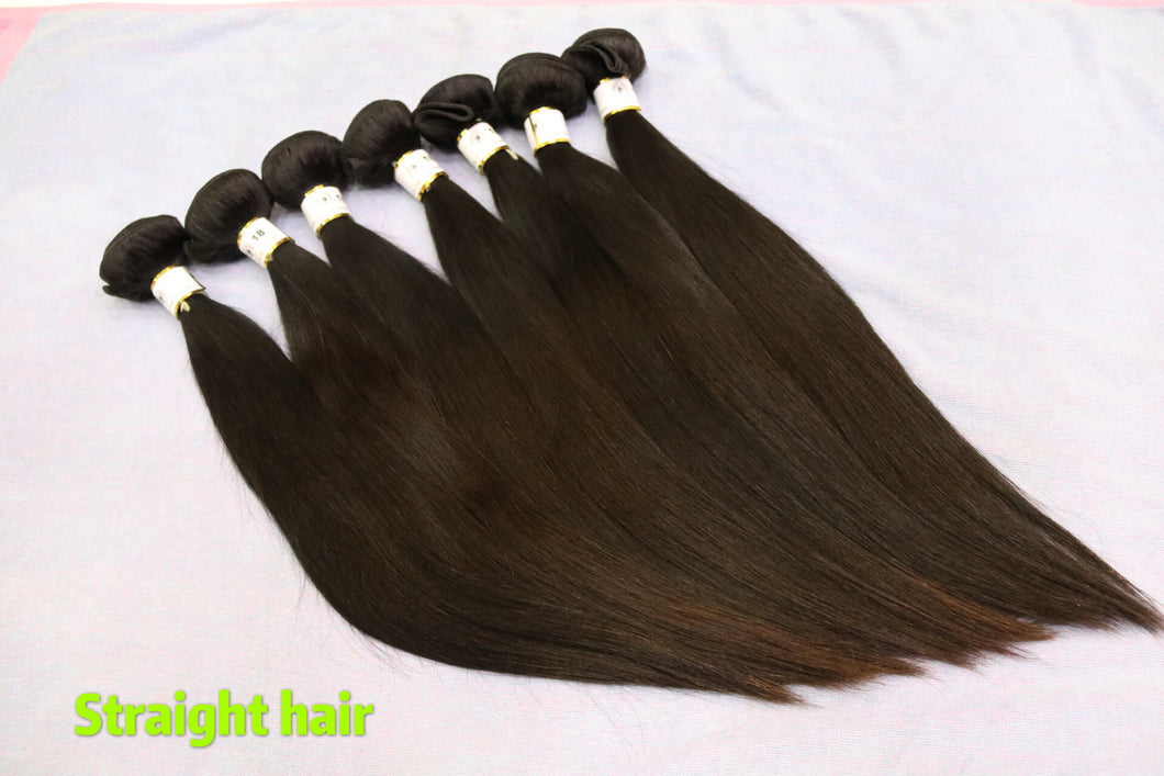 Raw Brazilian hair bundles